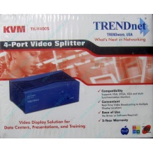 Видеосплиттер TRENDnet KVM TK-V400S (4-Port) в Армавире, разветвитель видеосигнала TRENDnet KVM TK-V400S (Армавир)