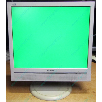 Б/У монитор 17" Philips 170B с колонками и USB-хабом в Армавире, белый (Армавир)