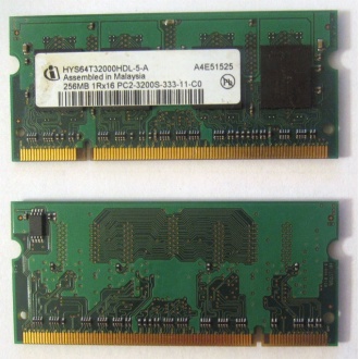 Модуль памяти для ноутбуков 256MB DDR2 SODIMM PC3200 (Армавир)